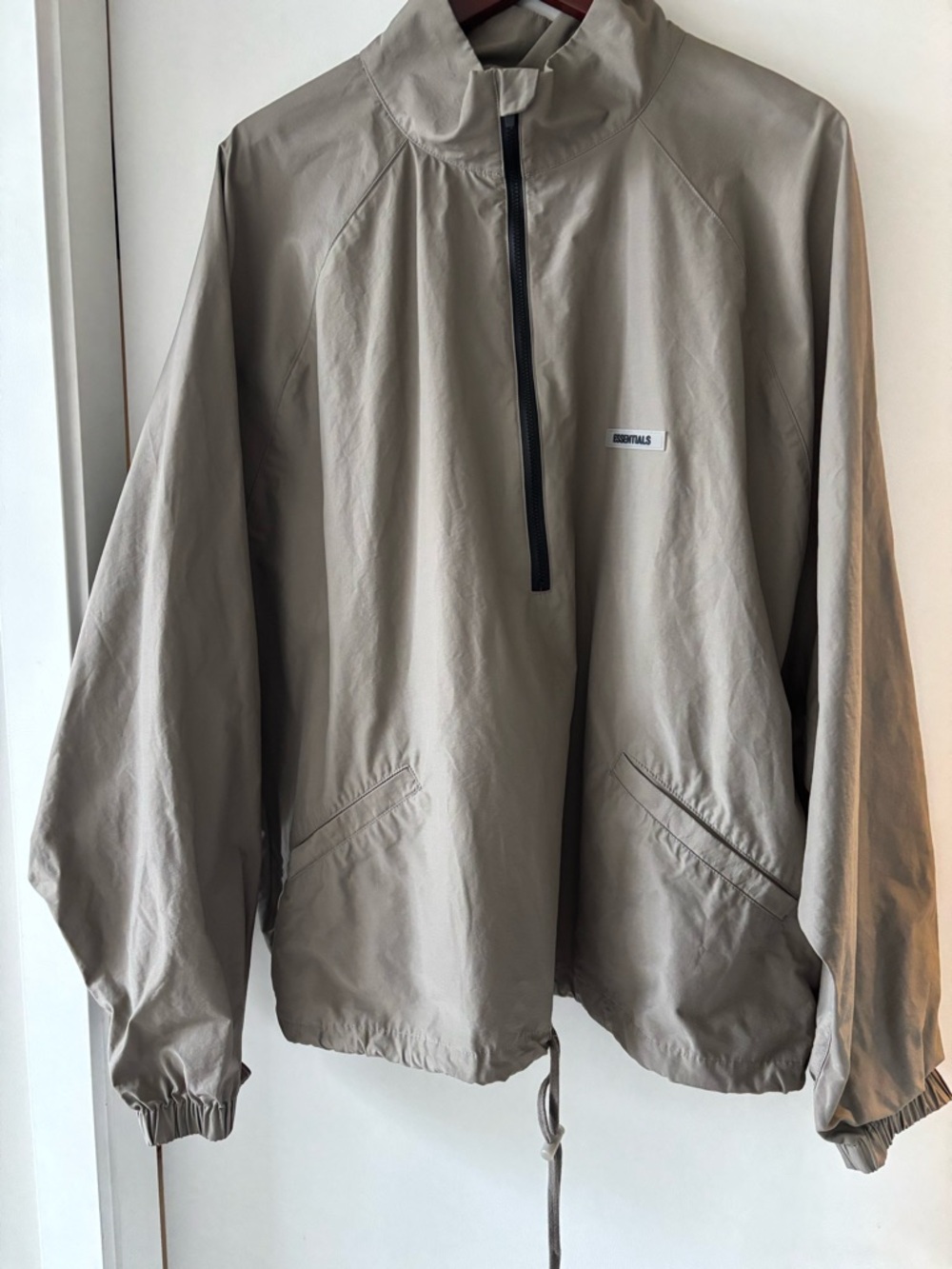 Fear of God Taupe Half-Zip Windbreaker Jacket